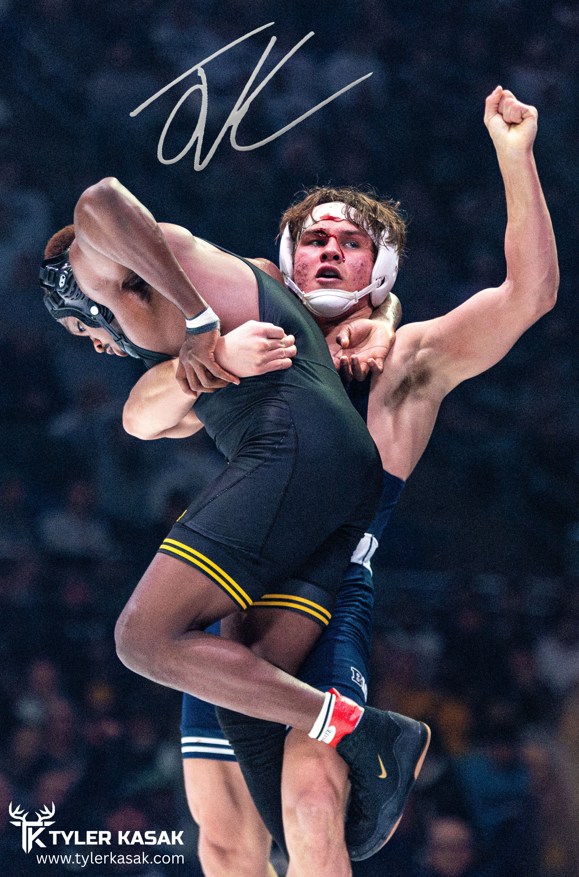 Tyler Kasak Autographed 11x17 Poster – Penn State vs. Iowa (Jan. 31, 2025)